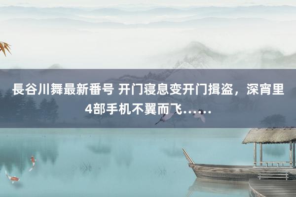 長谷川舞最新番号 开门寝息变开门揖盗，深宵里4部手机不翼而飞……