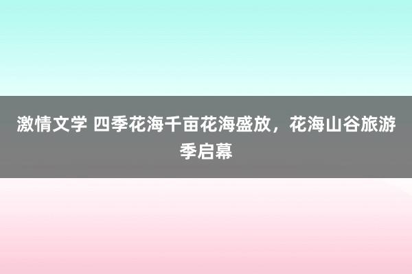 激情文学 四季花海千亩花海盛放，花海山谷旅游季启幕