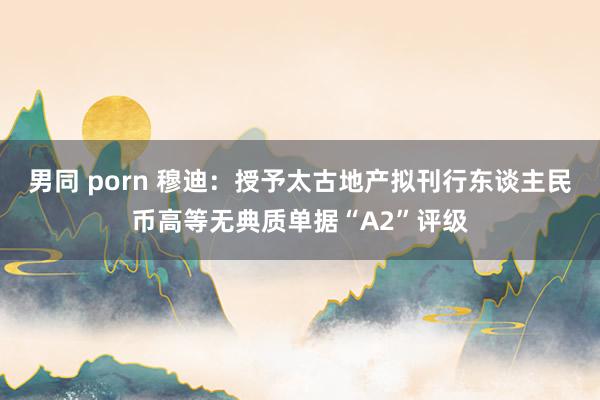 男同 porn 穆迪：授予太古地产拟刊行东谈主民币高等无典质单据“A2”评级